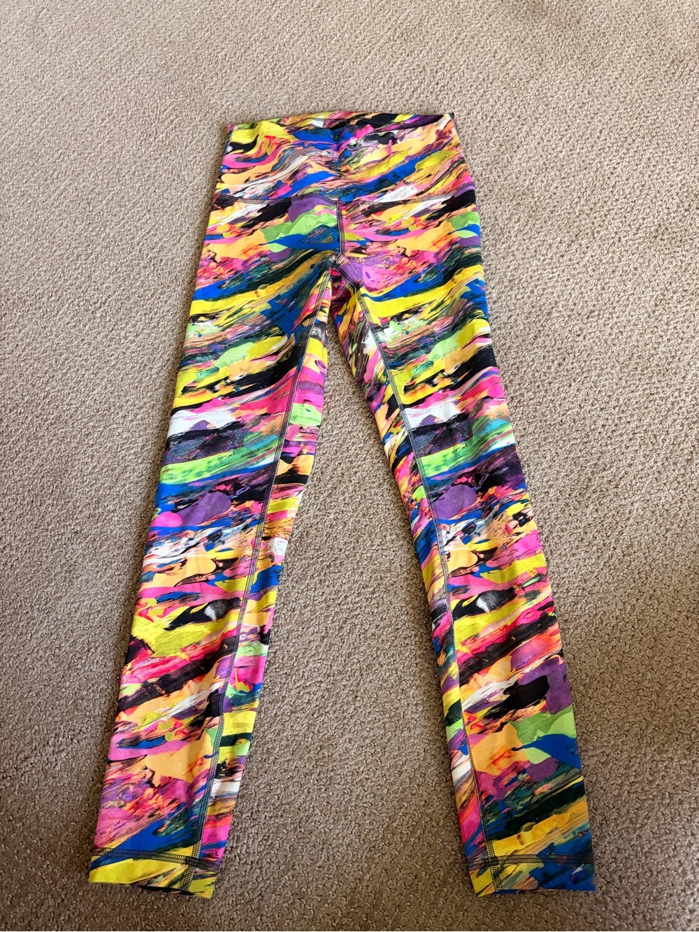 lululemon athletica Multicolor Abstract Print Leggings